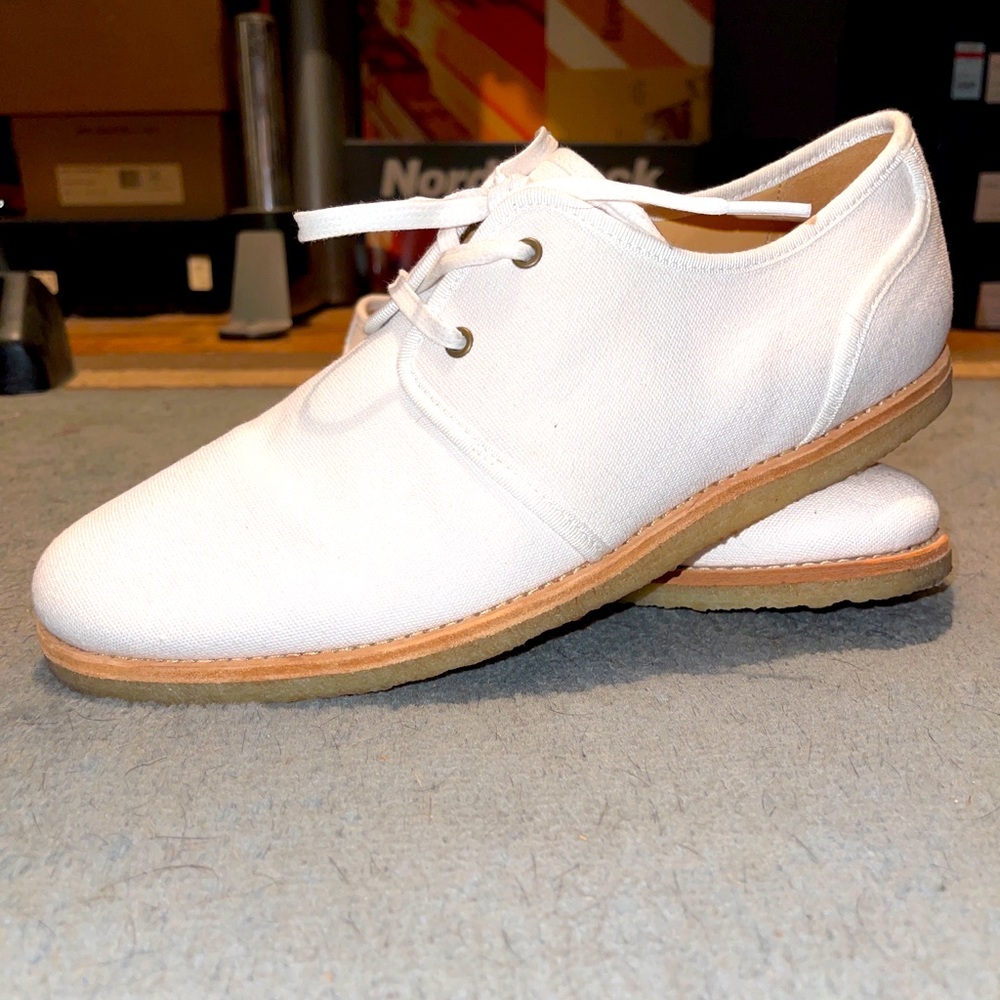 A.P.C Rue Madame Paris Canvas Crepe Derby Oxford